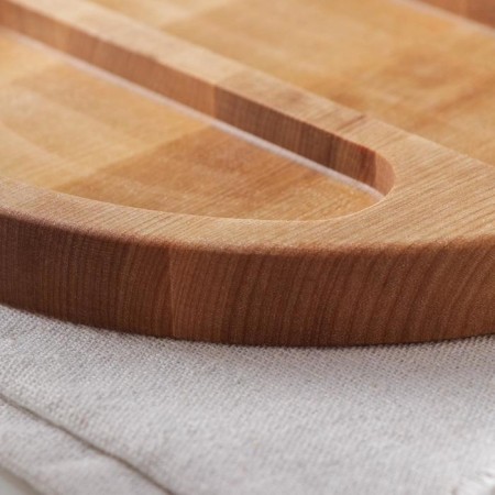 Menzhitsa Round Barie Dauline, D = 20 cm, 3 sections, birch, saturated with oil-3