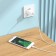 Network charger Hoco C98a, 1 USB, 18 W, QC, Micro USB -USB cable, 1 m, white