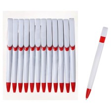 Handle Automatic Ballic Calligrata, 1.0mm, clip 1 x 5cm, under the logo, white body with red, blue rod