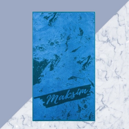 The towel is the Named Tensor Ethel "Maxim" Blue, 50x90cm, 100% cotton, 420g/m2