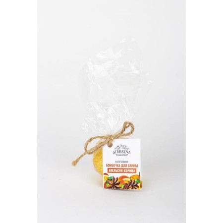 Natural bombing for the bath "Orange-brown", 80 grams-1