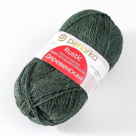 Yarn "village" 100% half-carbonated wool 250m/100g (381-lavr)-2