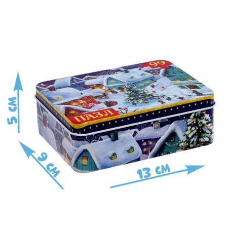 Puzzles in the metal box "New Year's Night", 99 parts-3