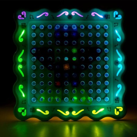 Designer spiral mosaic "Constructs", with an electric screwdriver and backlight, 200 parts-9