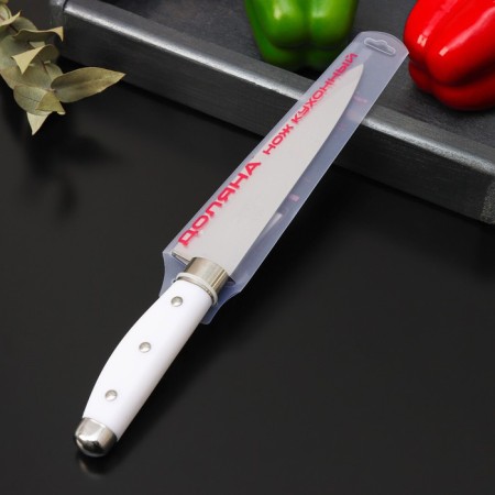 Knife Kitchen shade "Inkanto", blade 15 cm, white color-3