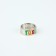 Metal ring "Toxic", 1.7 cm