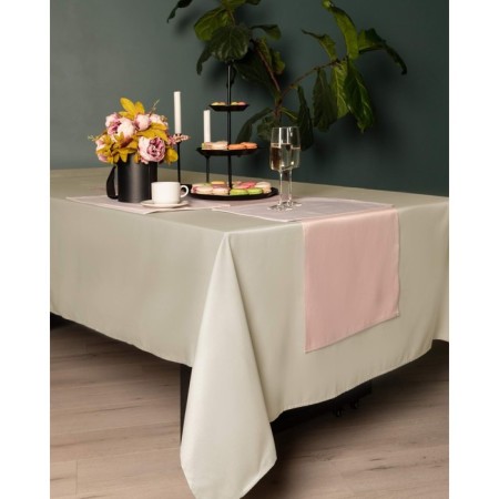 Tablecloth, size 150x220 cm, cream color