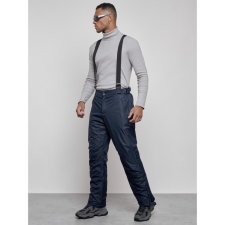 Semi-combineson ski insulated male winter, size 56, dark blue color-1