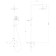 Lemark Bronx LM3760GM bath mixer, single -leaf, tropical shower, graphite