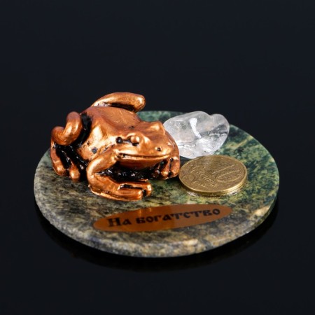 Souvenir "Cash Frog", 5x2 cm, coil, gypsum-1