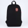 Backpack school textile SPECILA, 46x30x10 cm, vertical pocket, black color