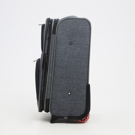 Small 20 suitcase, a lightning department, code lock, 3 wheels, 2 outer pockets, color gray color-3
