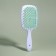 The comb massage, wide, ventilated, 8.5 × 20.5 cm, PVC box, white/turquoise color