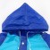 Children's raincoat, size s, 92-98 cm, blue tractor