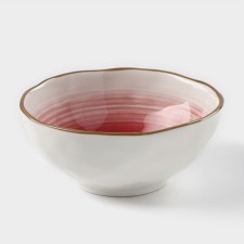 Porcelain shares “Cosmos”, 370 ml, d = 13.1 cm, red color red