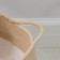 Basket for storage wicker with handmade handles of the Vori Dolyan, 39 × 29 × 23 cm, white color