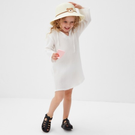 Shirt (poncho) Children's minku color white, height 122 cm-2