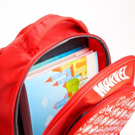 School backpack with an ergonomic back, 37x26x15 cm, Avengers-7