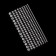 Rhinestones for nail decor, on a glue basis, d = 3/4/5/6/7 mm, silver color