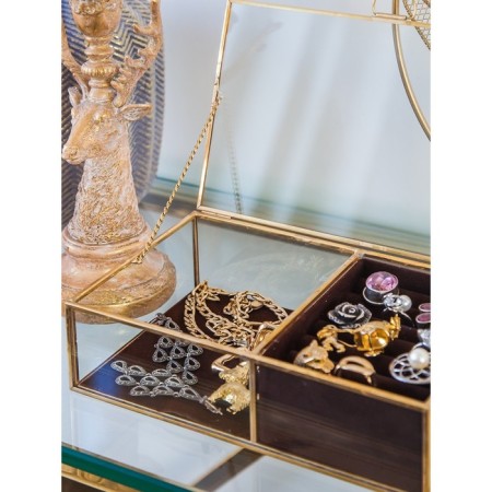 Glass box for jewelry, 20 × 13 × 5 cm-1