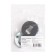 Door pad for c/m standard 0200 Black black inox stainless steel