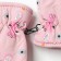 Winter children's mittens minku, light pink color, 18cm