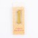 Candle in the cake number "1", 5.3 cm, gold