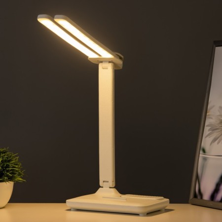 Table lamp touch "sliding" LED 15W AKB USB white 45x30x17 cm Risalux-4