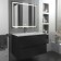 Sink uperwood Next 80 cm, half -around, rectangular, white