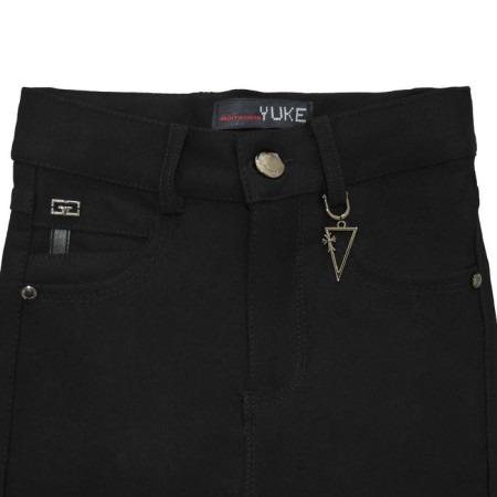 Pants for girls, height 122 cm, black color-2
