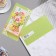 Money envelope "Universal" bouquet, green frame, 18.5x8.5 cm