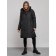 Coat insulated winter female, size 48, black color
