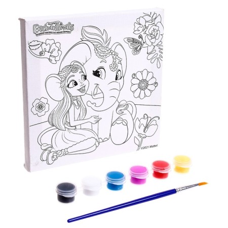 Enchantimals' kit for children's creativity, canvas for painting 15 × 15 cm-1