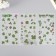 Stickers Plastic "Clover" set of 6 sheets 10x18 cm