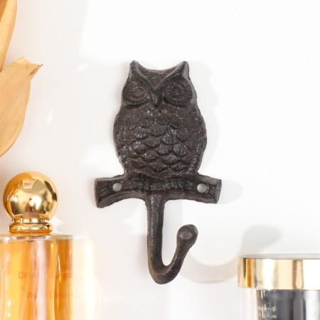 Hook decorative cast iron "owl" 12x7x3 cm
