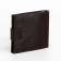Male purse on a magnet, department for bills, for maps, for coins, brown color