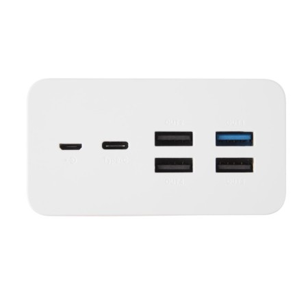 External battery Perfeo Mountains PF_D0160, 40000 mAh, 4 USB, 3A, fast charging, white-5