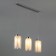 Santos lamp, 3x60W E27, chromium color