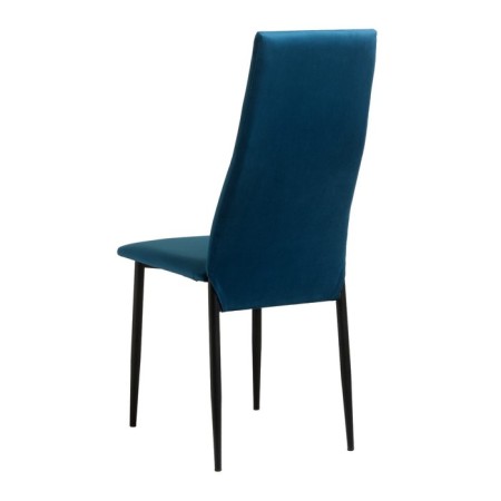 Chair "Wave", black/velor emerald-4