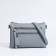 Cross-Bodi Bag on a zipper, 3 external pockets, the color of a gray-blue