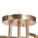 Aleste chandelier 3x60W E27 gold 52x52x23cm