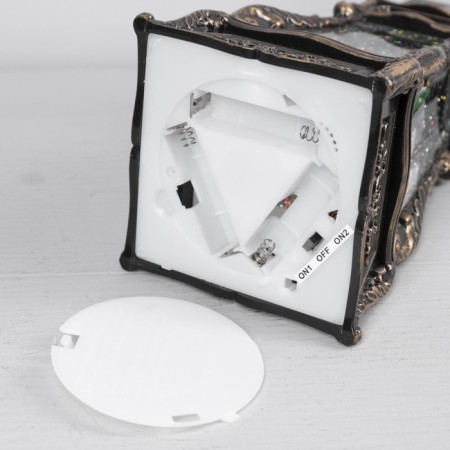 LED figure "Phone with a house" 13 × 26 × 11 cm, plastic, AAX3 batteries (not in the kit), USB, glow warm white-2