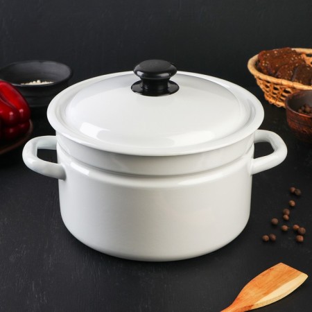 Cylindrical pan, 5 l, induction, without a decol