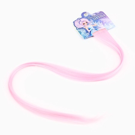 Colored strands for the New Year's “Magic Winter” for the New Year, (pale pink) 50 cm-1