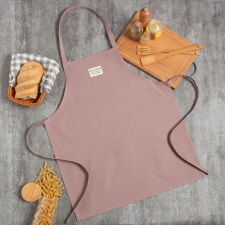 Apron Ethel Kitchen 60x70 cm, col. Lilac, 100% HL, sarzha 220 g/m2-1