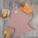 Apron Ethel Kitchen 60x70 cm, col. Lilac, 100% HL, sarzha 220 g/m2