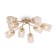 Freya FR5095CL-08G ISABELLA, 820x820x250 mm ceiling lamp, E14, 8x40W, matte gold