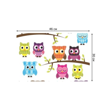 A set of napkins for setting the table "Sleep owls", rectangular, rounded edges, size 30x46 cm, 4 pcs-2