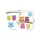 A set of napkins for setting the table "Sleep owls", rectangular, rounded edges, size 30x46 cm, 4 pcs