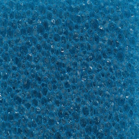 The sponge is rectangular, large -porous, sheet 50 x 50 x 3 cm, blue-3